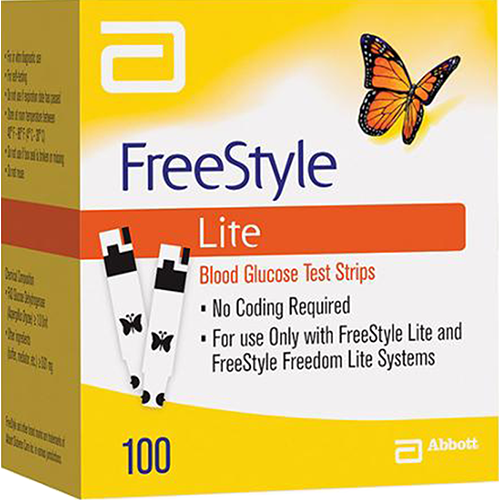 Freestyle LITE Test Strips - 100 Count - Teststripz