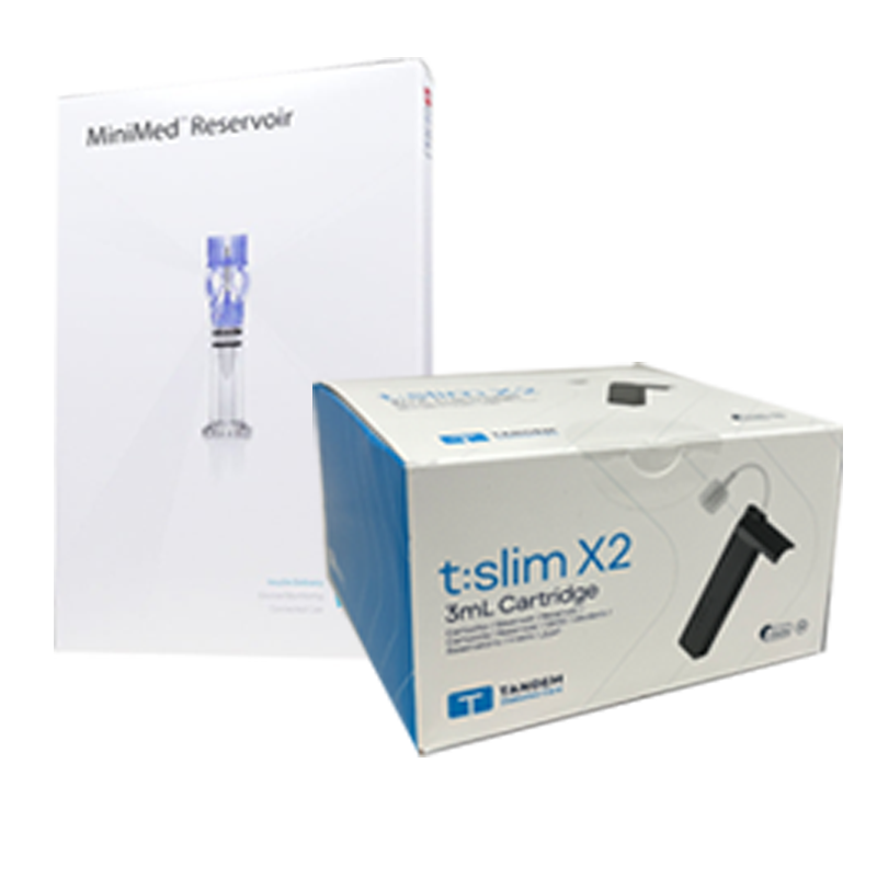 MiniMed Paradigm Reservoir 3ML & Tandem t:slim X2 Cartridge Bundle