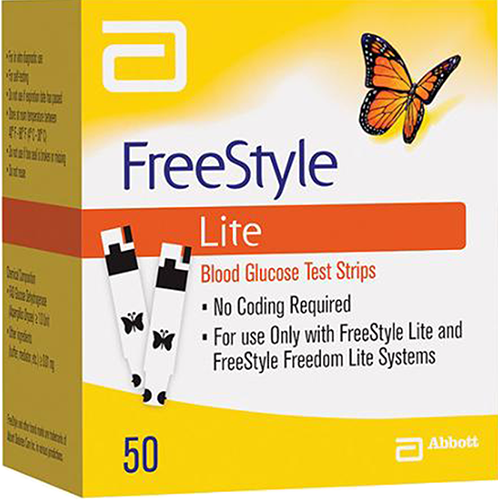 Freestyle LITE Test Strips - 50 Count - Teststripz