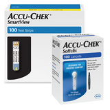 Accu-Chek Smartview Test Strips (100 Ct.) + Softclix Lancets (100 Ct.) - Teststripz