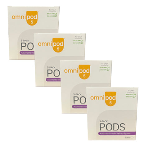 Omnipod 5 | Pack of 20 Pods (4 Boxes) G6/G7 Compatible