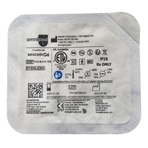 Omnipod 5 PODs (5 Single Pods)