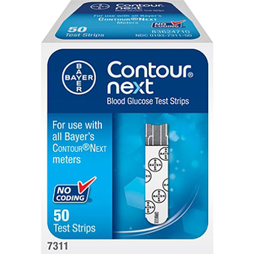 Contour Next Blood Glucose Test Strips - 50 ct