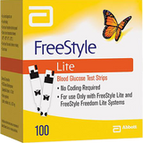 Freestyle LITE Test Strips - 100 Count - Teststripz