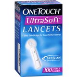 One Touch Ultrasoft Lancets (100 Count) - Teststripz